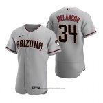 Maglia Baseball Uomo Arizona Diamondbacks Mark Melancon Autentico Road Grigio