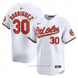 Maglia Baseball Uomo Baltimore Orioles Grigioson Rodriguez Home Limited Bianco