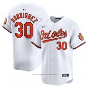 Maglia Baseball Uomo Baltimore Orioles Grigioson Rodriguez Home Limited Bianco