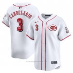 Maglia Baseball Uomo Cincinnati Reds Jeimer Candelario Home Limited Bianco