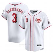 Maglia Baseball Uomo Cincinnati Reds Jeimer Candelario Home Limited Bianco