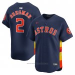 Maglia Baseball Uomo Houston Astros Alex Bregman Alternato Limited Blu