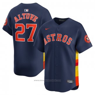 Maglia Baseball Uomo Houston Astros Jose Altuve Alternato Limited Blu