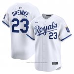 Maglia Baseball Uomo Kansas City Royals Zack Greinke Home Limited Bianco