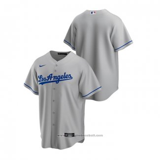 Maglia Baseball Uomo Los Angeles Dodgers Replica Road Grigio