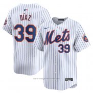 Maglia Baseball Uomo New York Mets Edwin Diaz Home Limited Bianco