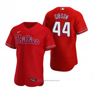 Maglia Baseball Uomo Philadelphia Phillies Kyle Gibson Autentico Alternato Rosso