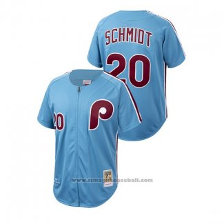 Maglia Baseball Uomo Philadelphia Phillies Mike Schmidt Cooperstown Collection Autentico Blu