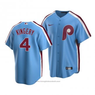 Maglia Baseball Uomo Philadelphia Phillies Scott Kingery Cooperstown Collection Road Blu