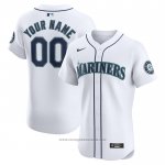 Maglia Baseball Uomo Seattle Mariners Home Elite Personalizzate Bianco