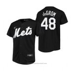 Maglia Baseball Bambino New York Mets Jacob Degrom Replica Nero