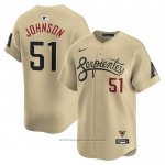 Maglia Baseball Uomo Arizona Diamondbacks Randy Johnson City Connect Retired Oro