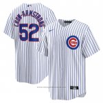 Maglia Baseball Uomo Chicago Cubs Pete Crow-armstrong Home Replica Bianco