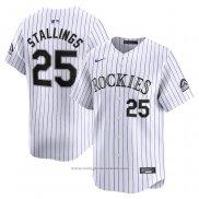 Maglia Baseball Uomo Colorado Rockies Jacob Stallings Home Limited Bianco