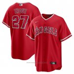 Maglia Baseball Uomo Los Angeles Angels Mike Trout Alternato Replica Rosso