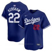 Maglia Baseball Uomo Los Angeles Dodgers Clayton Kershaw Alternato Limited Blu