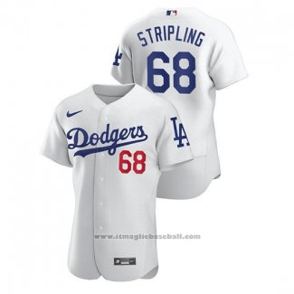 Maglia Baseball Uomo Los Angeles Dodgers Ross Stripling Autentico Bianco