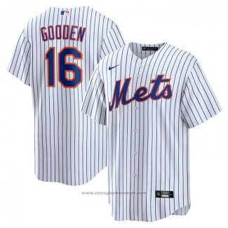 Maglia Baseball Uomo New York Mets Dwight Gooden Home Replica Bianco