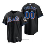 Maglia Baseball Uomo New York Mets Personalizzate Replica Nero