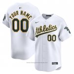 Maglia Baseball Uomo Oakland Athletics Home Limited Personalizzate Bianco