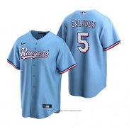 Maglia Baseball Uomo Texas Rangers Willie Calhoun Alternato Replica Blu