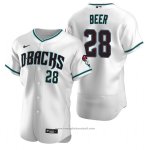 Maglia Baseball Uomo Arizona Diamondbacks Seth Beer Autentico Alternato Bianco