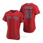 Maglia Baseball Uomo Boston Red Sox Dustin Pedroia Autentico Rosso