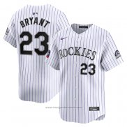 Maglia Baseball Uomo Colorado Rockies Kris Bryant 2024 World Tour Mexico City Series Home Limited Bianco