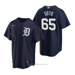 Maglia Baseball Uomo Detroit Tigers Gregory Soto Replica Alternato Blu