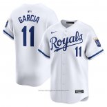 Maglia Baseball Uomo Kansas City Royals Maikel Garcia Home Limited Bianco