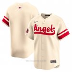 Maglia Baseball Uomo Los Angeles Angels City Connect Limited Crema