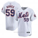 Maglia Baseball Uomo New York Mets Sean Manaea Home Limited Bianco