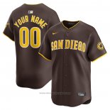 Maglia Baseball Uomo San Diego Padres Away Limited Personalizzate Marrone