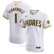 Maglia Baseball Uomo San Diego Padres Tony Fernandez Home Elite Bianco