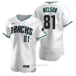 Maglia Baseball Uomo Arizona Diamondbacks Kyle Nelson Autentico Alternato Bianco