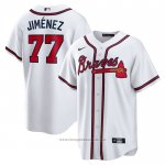 Maglia Baseball Uomo Atlanta Braves Joe Jimenez Home Replica Bianco