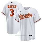 Maglia Baseball Uomo Baltimore Orioles Jorge Mateo Replica Bianco