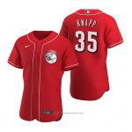 Maglia Baseball Uomo Cincinnati Reds Andrew Knapp Autentico Rosso