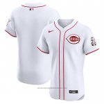 Maglia Baseball Uomo Cincinnati Reds Home Elite Bianco