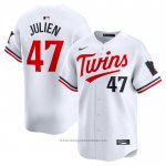 Maglia Baseball Uomo Minnesota Twins Edouard Julien Home Limited Bianco