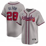 Maglia Baseball Uomo Atlanta Braves Matt Olson Away Limited Grigio