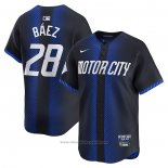 Maglia Baseball Uomo Detroit Tigers Javier Baez 2024 City Connect Limited Blu