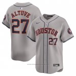 Maglia Baseball Uomo Houston Astros Jose Altuve Away Limited Grigio