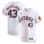 Maglia Baseball Uomo Houston Astros Lance Mccullers JR. Home Elite Bianco