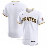 Maglia Baseball Uomo Pittsburgh Pirates Home Elite Bianco