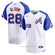 Maglia Baseball Uomo Atlanta Braves Matt Olson City Connect Limited Bianco