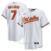 Maglia Baseball Uomo Baltimore Orioles Jackson Holliday Home Replica Bianco