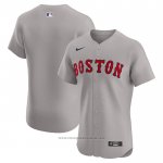 Maglia Baseball Uomo Boston Red Sox Road Elite Grigio