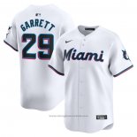 Maglia Baseball Uomo Miami Marlins Braxton Garrett Home Limited Bianco