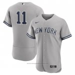 Maglia Baseball Uomo New York Yankees Anthony Volpe Autentico Grigio